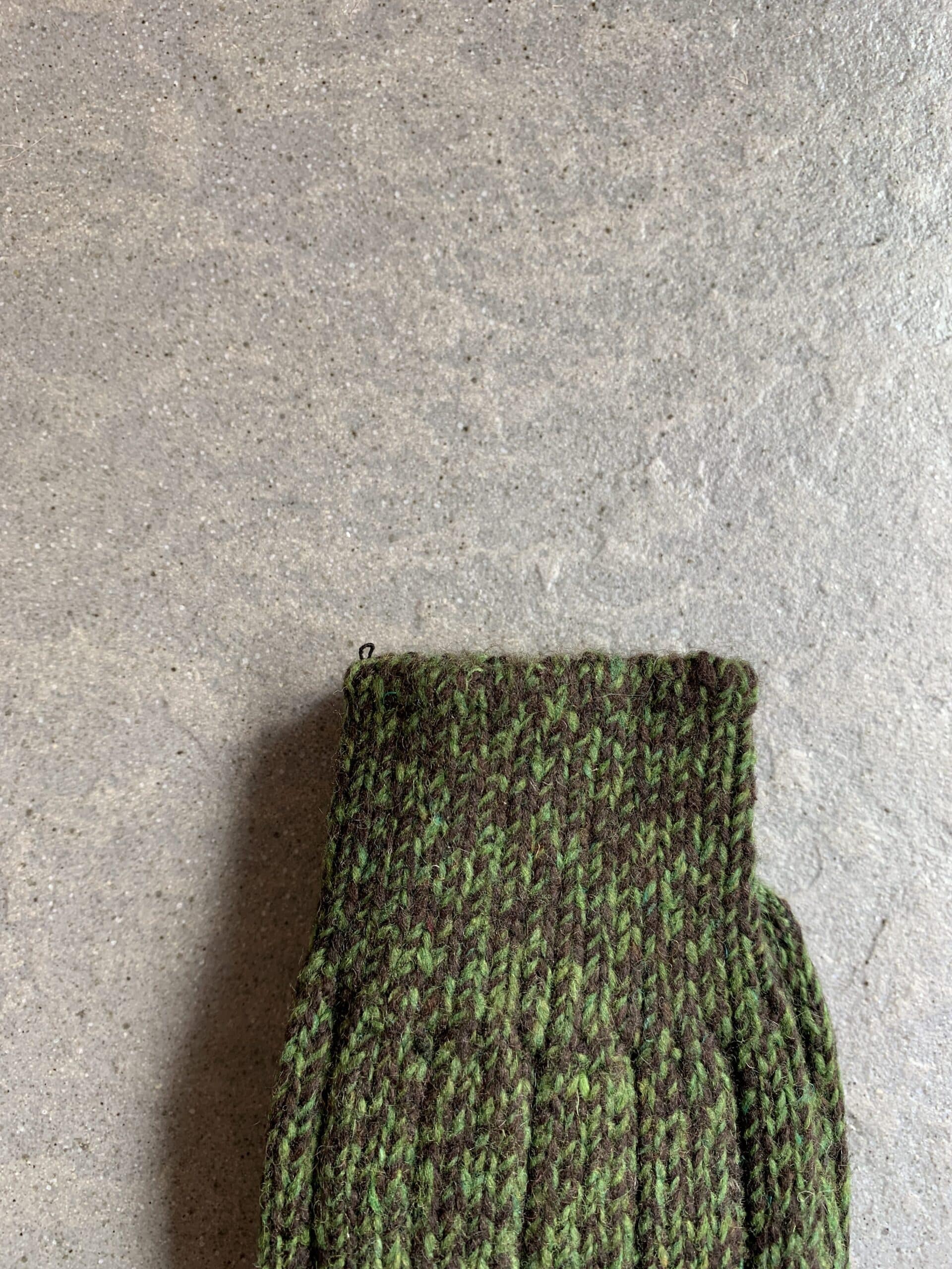 Calcetines de lana con interior de algodon Verde