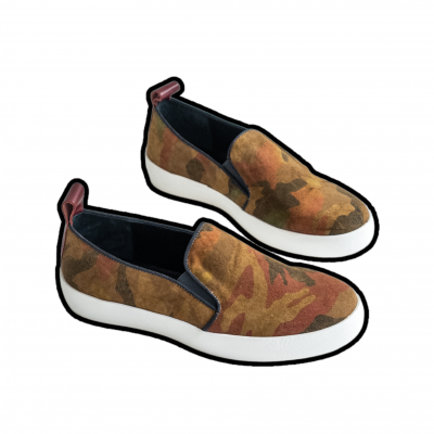 Slippers Loneta Camuflaje Tonos Tierra Mujer