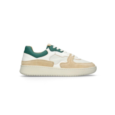 Sneakeres Retro 80 Mujer Piel blanca y verde
