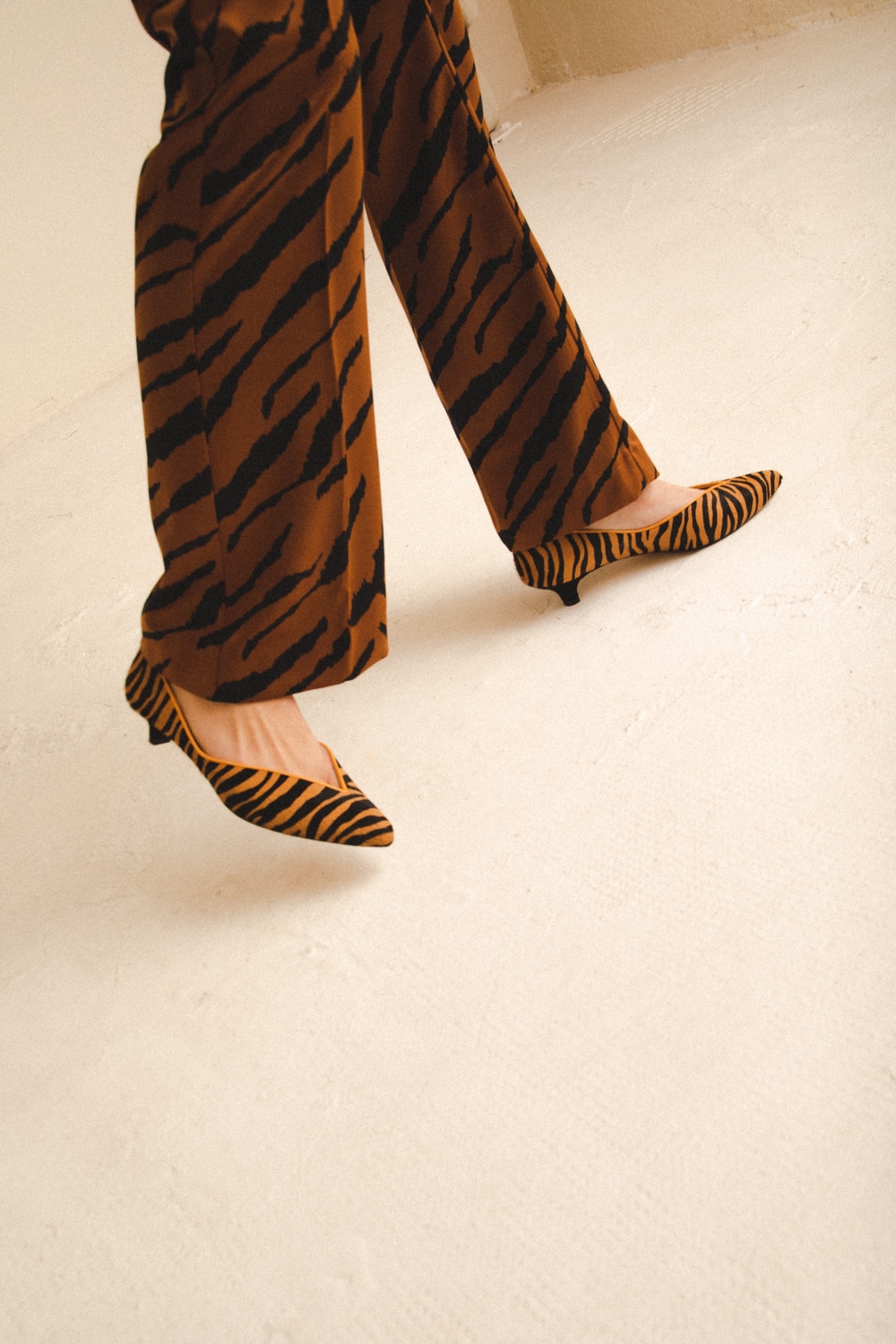 Zapatos Tacon Kitten Animal Print TIGRE2