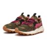 Sneakers Trecking Verde Militar y Rosa 2
