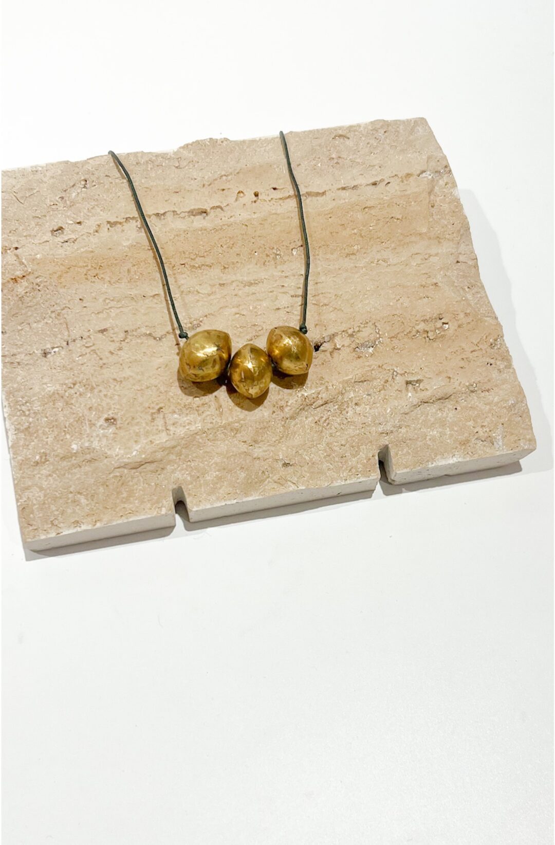 Small Bronze Ball Necklace