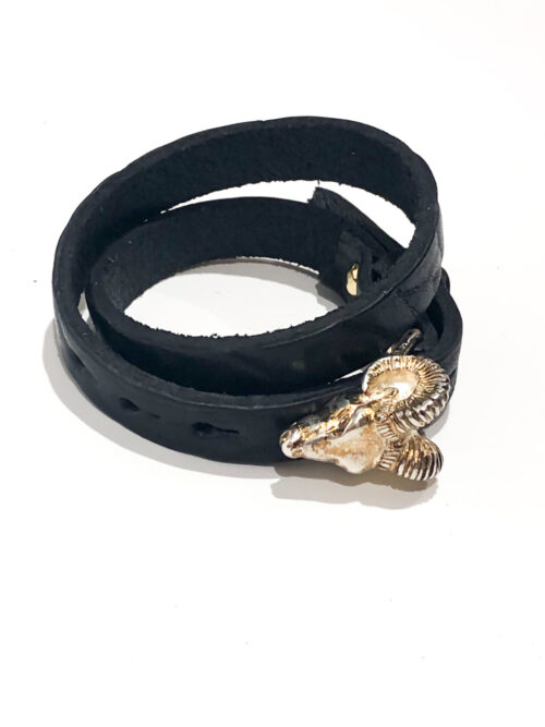 Golden Muflon Black Bracelet