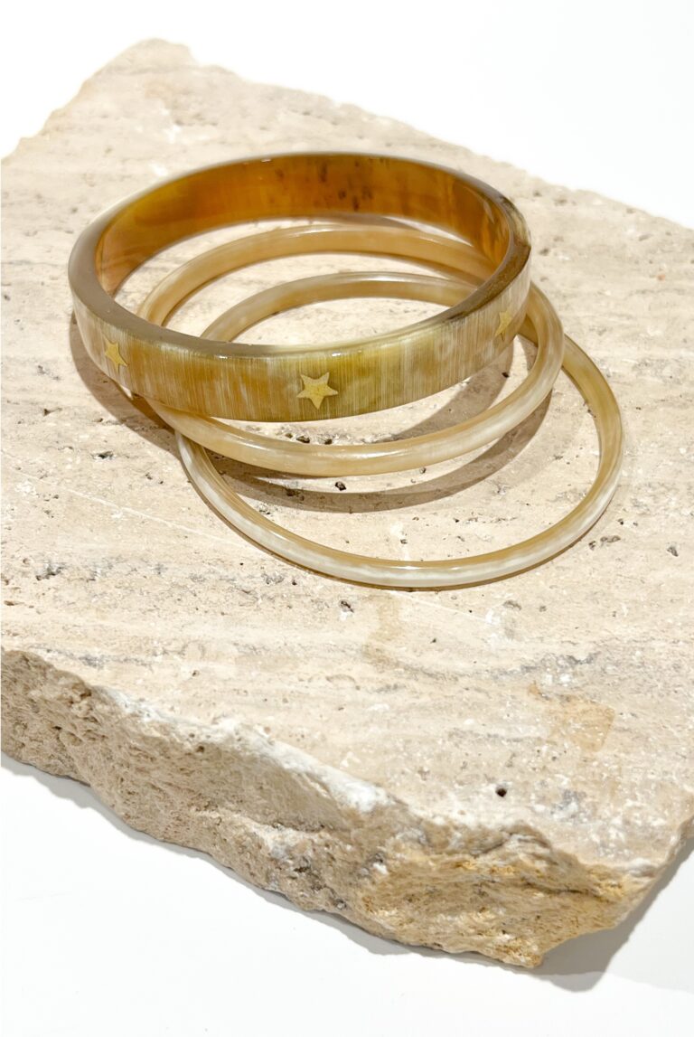 Golden star horn bracelets