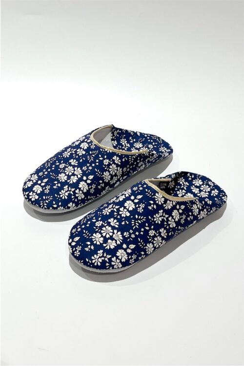 LIberty blue flower slippers