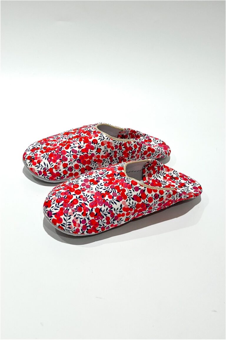 Liberty Flor Red Slippers1
