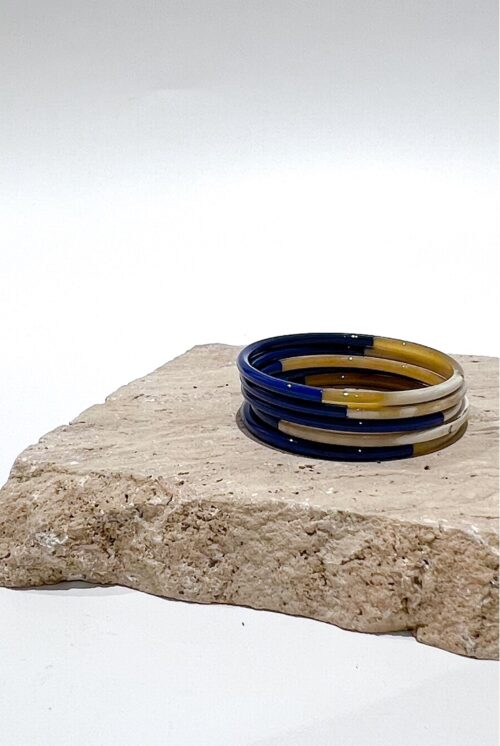 Klein Blue Women's Horn Bracelet