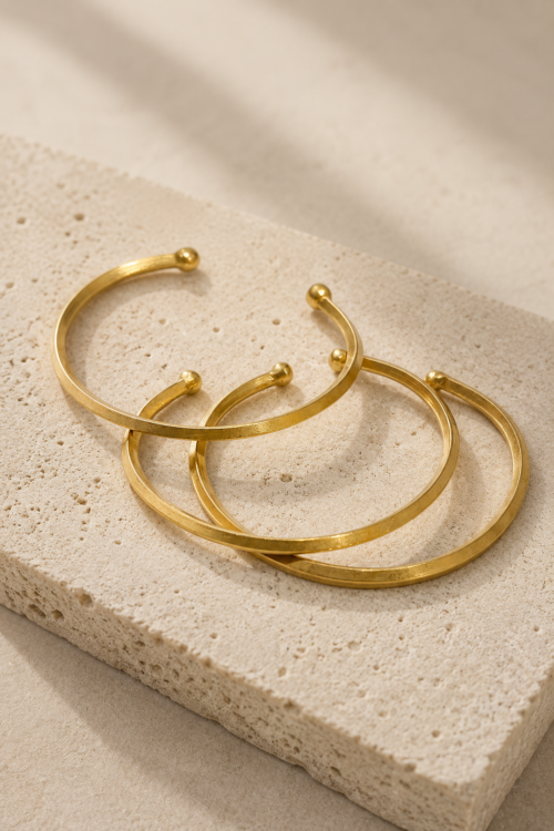 Pulsera latón rígida