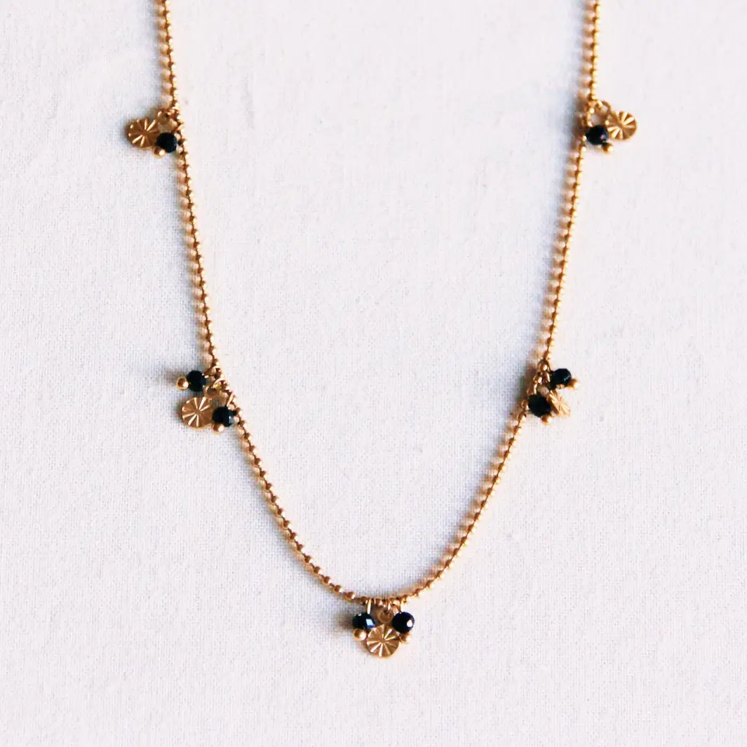 MINI CHARMS BLACK NECKLACE - Image 2