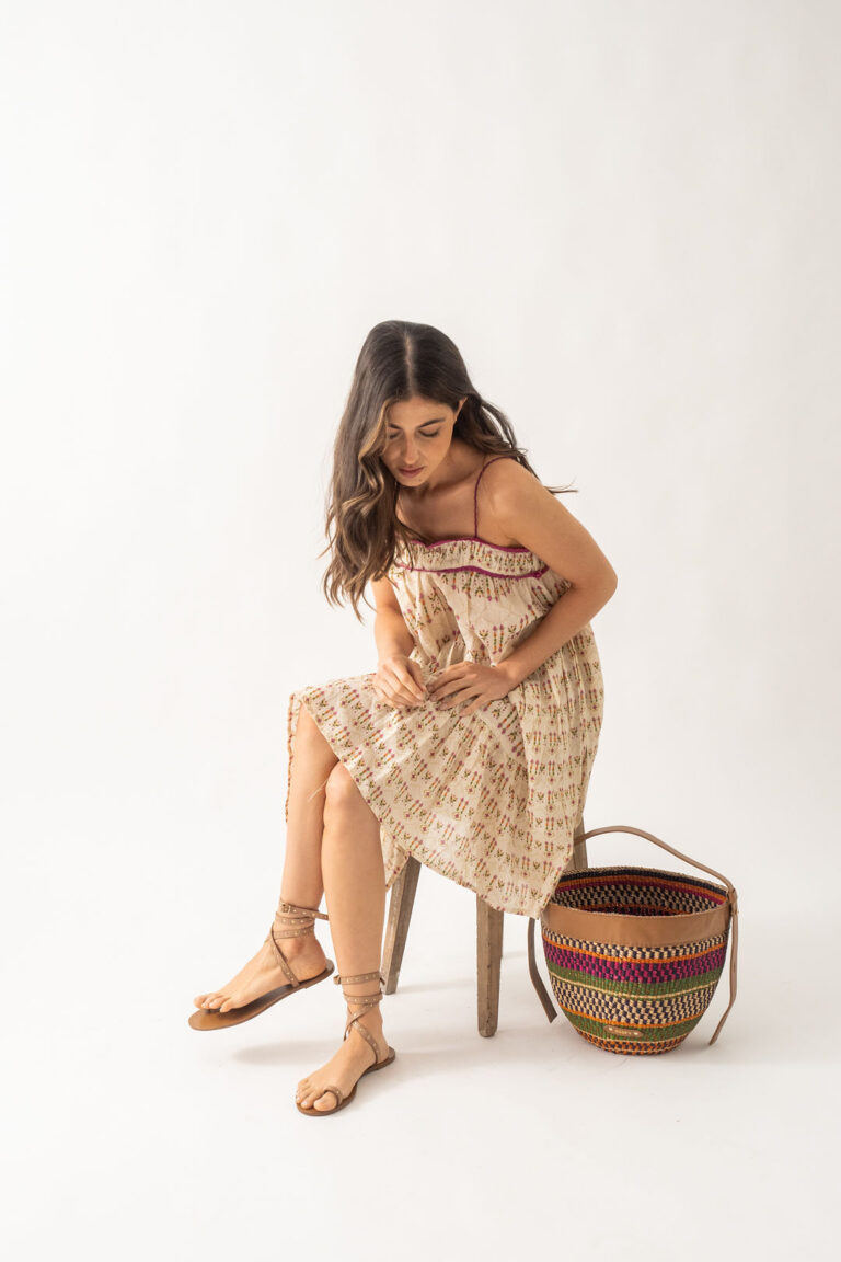 Bolso multicolor paja