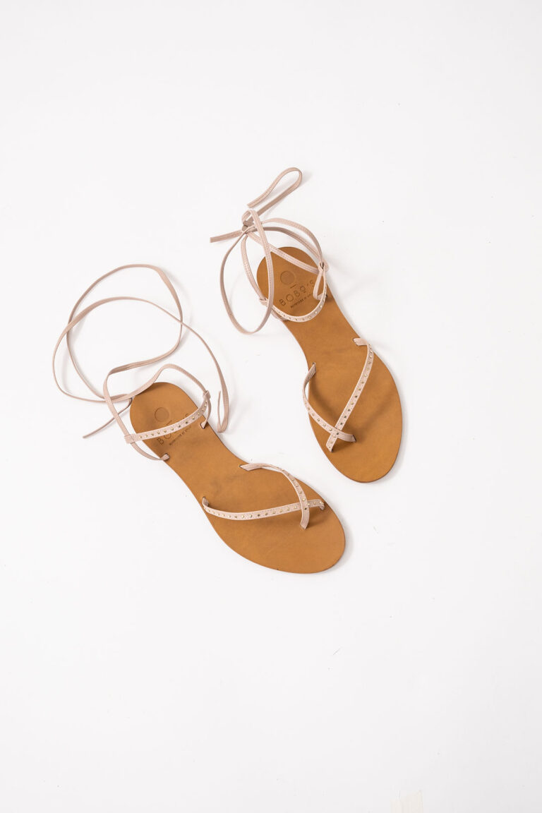 Bailarinas Tiras Nude Tachas mini mujer
