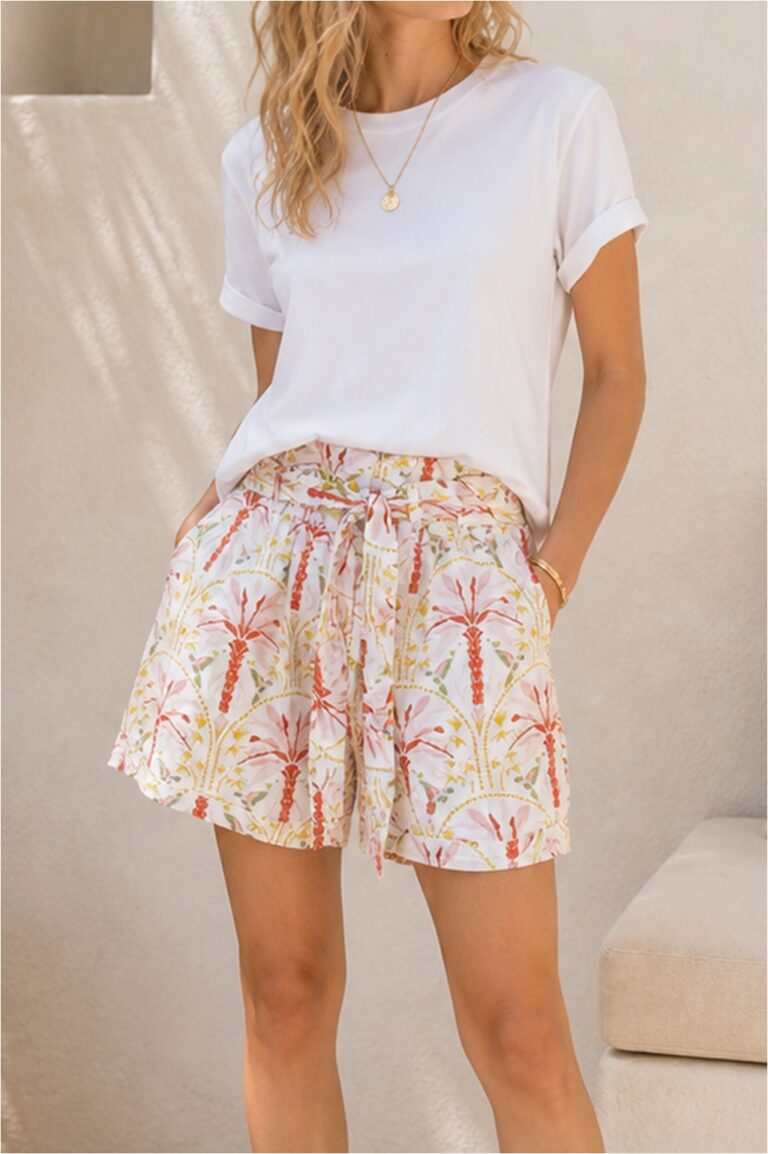 Short palmeras mujer