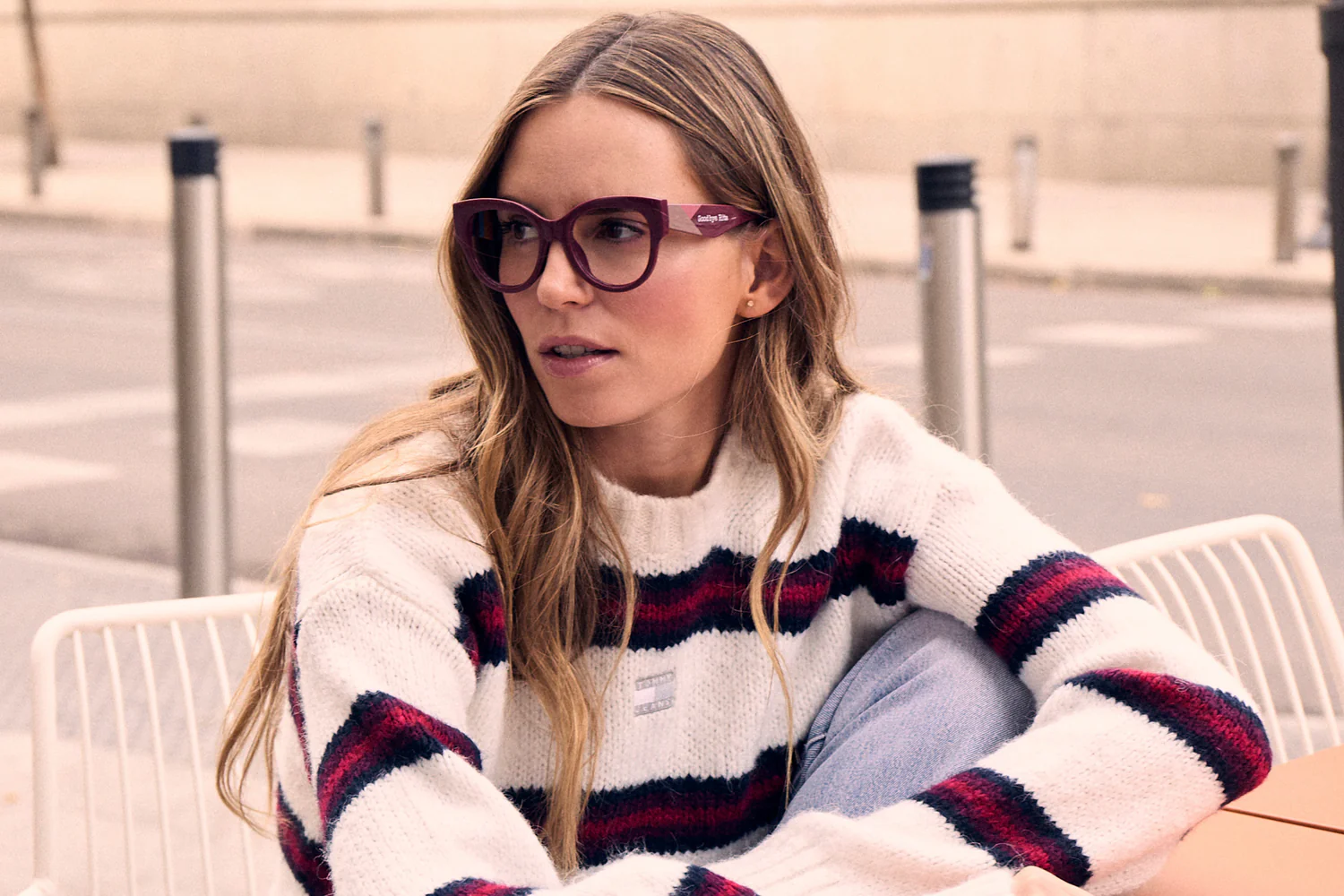 Gafas GRADUADAS AUDREY BURGUNDY - Imagen 2