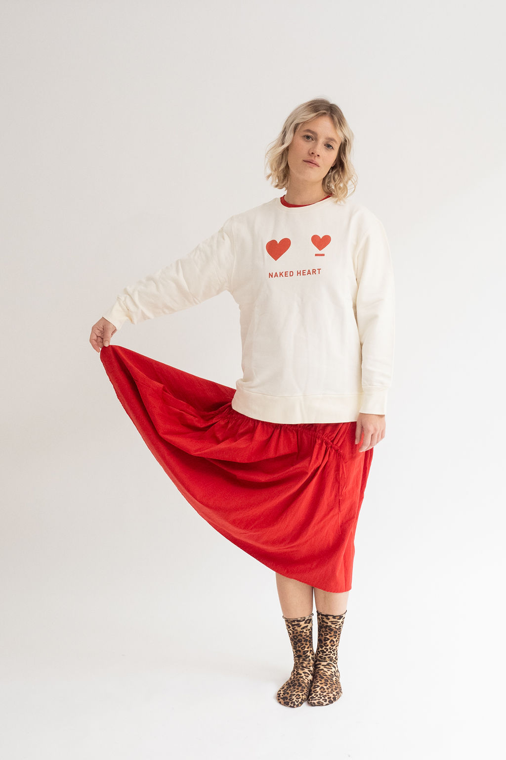 SUDADERA CRUDO NAKED HEART -Boyfriend- - Imagen 2
