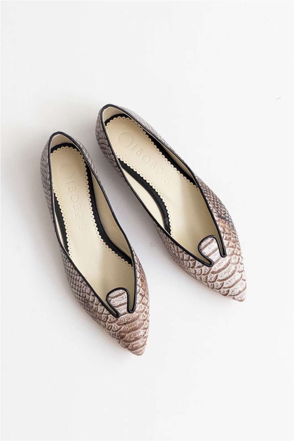 Bailarinas Serpiente gris ribete gris