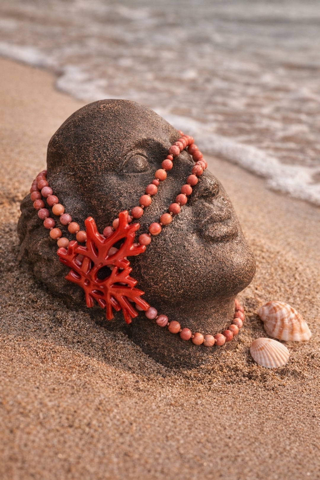 Collar Piedra Rose Coral