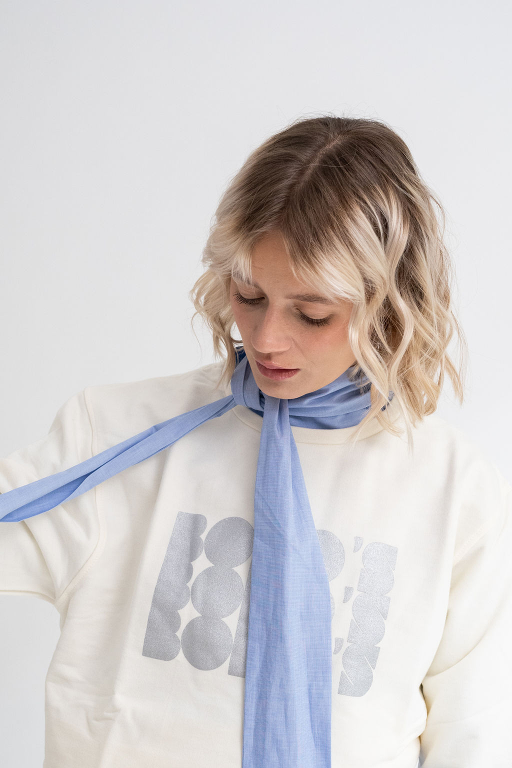 SUDADERA CRUDO y PLATA MUJER