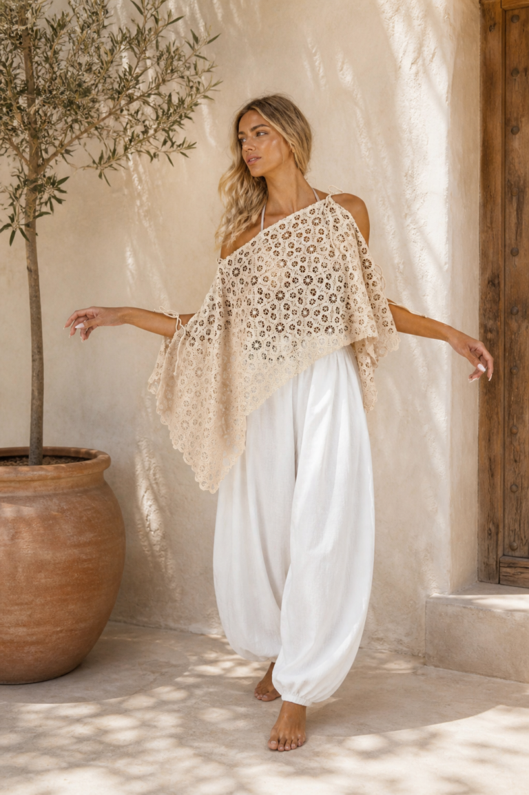 TOP MACRAME ASIMETRICO