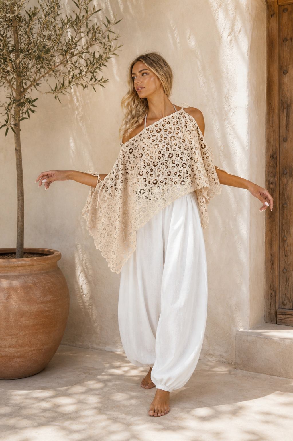 TOP MACRAME ASIMETRICO