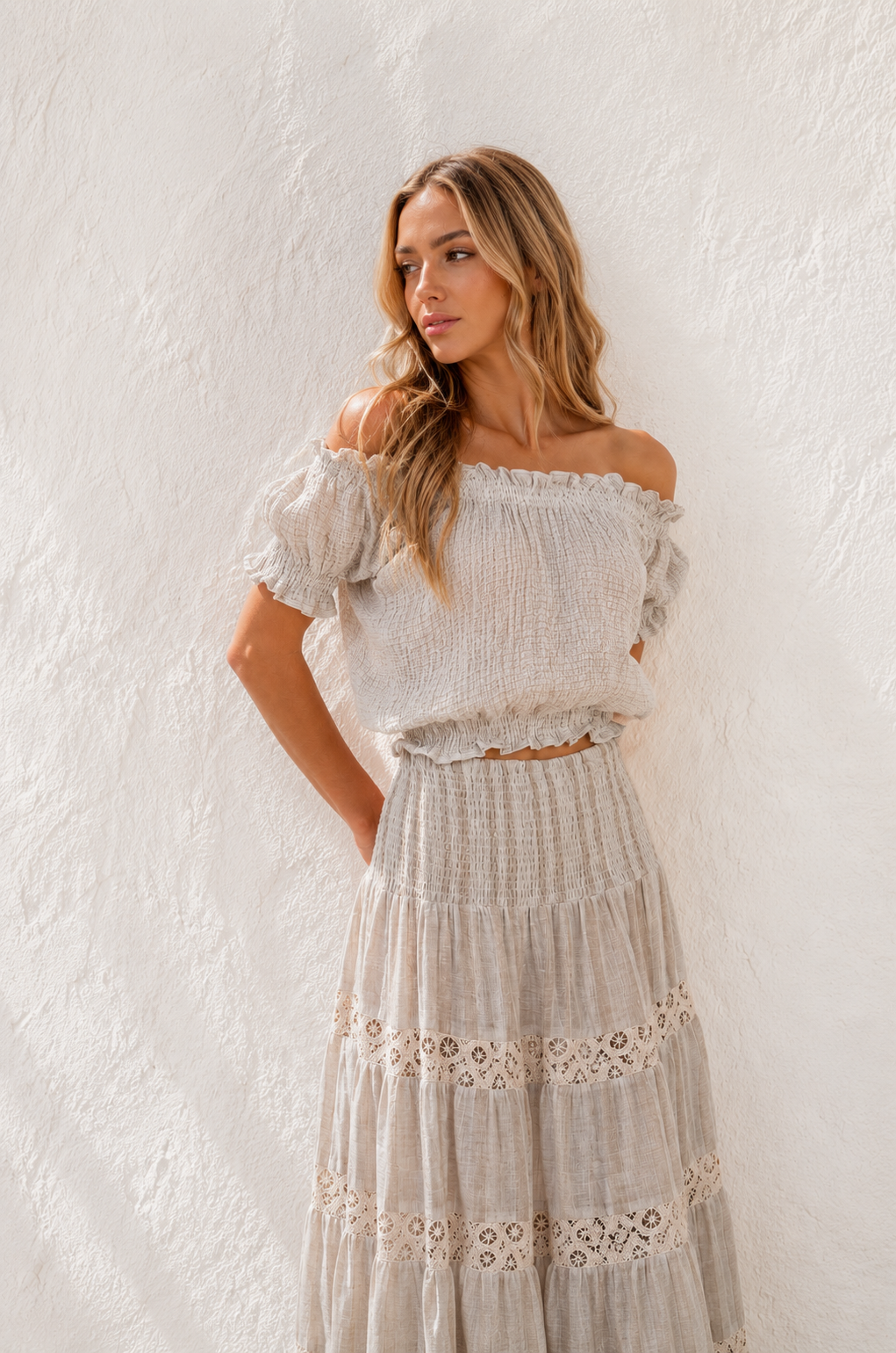 TOTAL LOOK EMBROIDERED LINEN - Image 3
