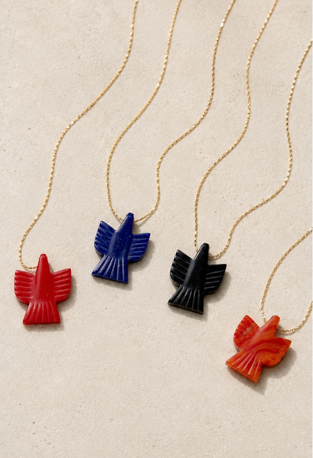 COLLAR AGUILA INDIA AZUL - Imagen 3