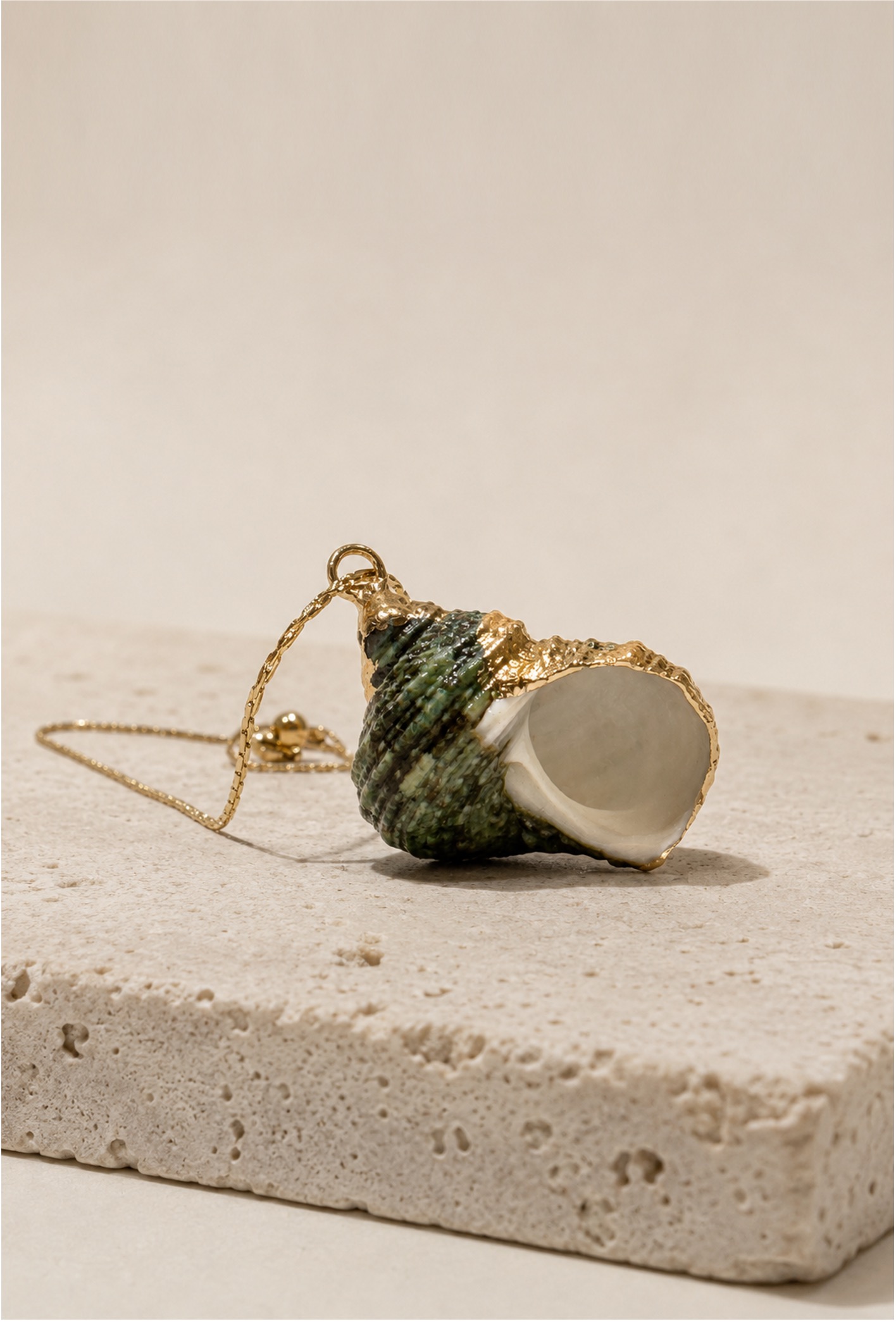 Collar Caracola Verde