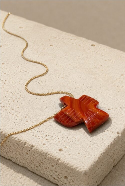 COLLAR AGUILA INDIA TEJA