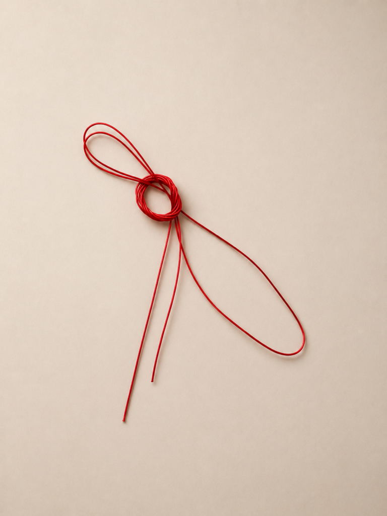 RED NYLON THREAD gift