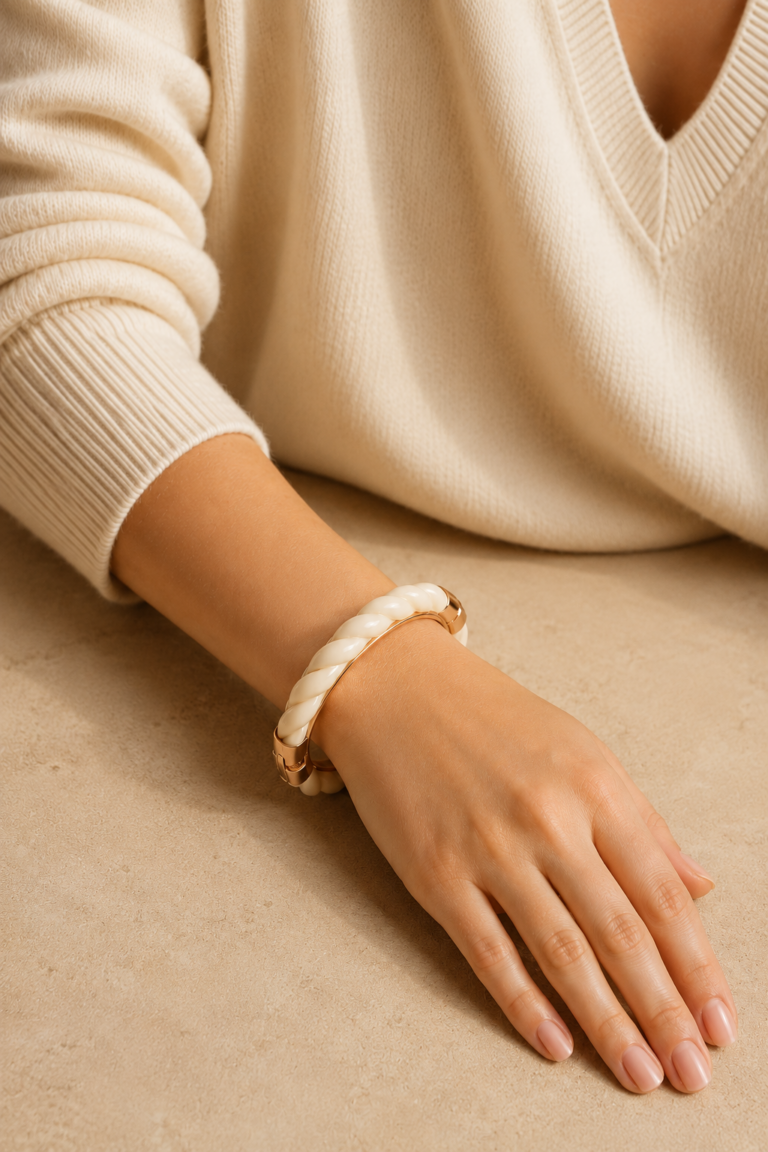 Brazalete trenzado natural