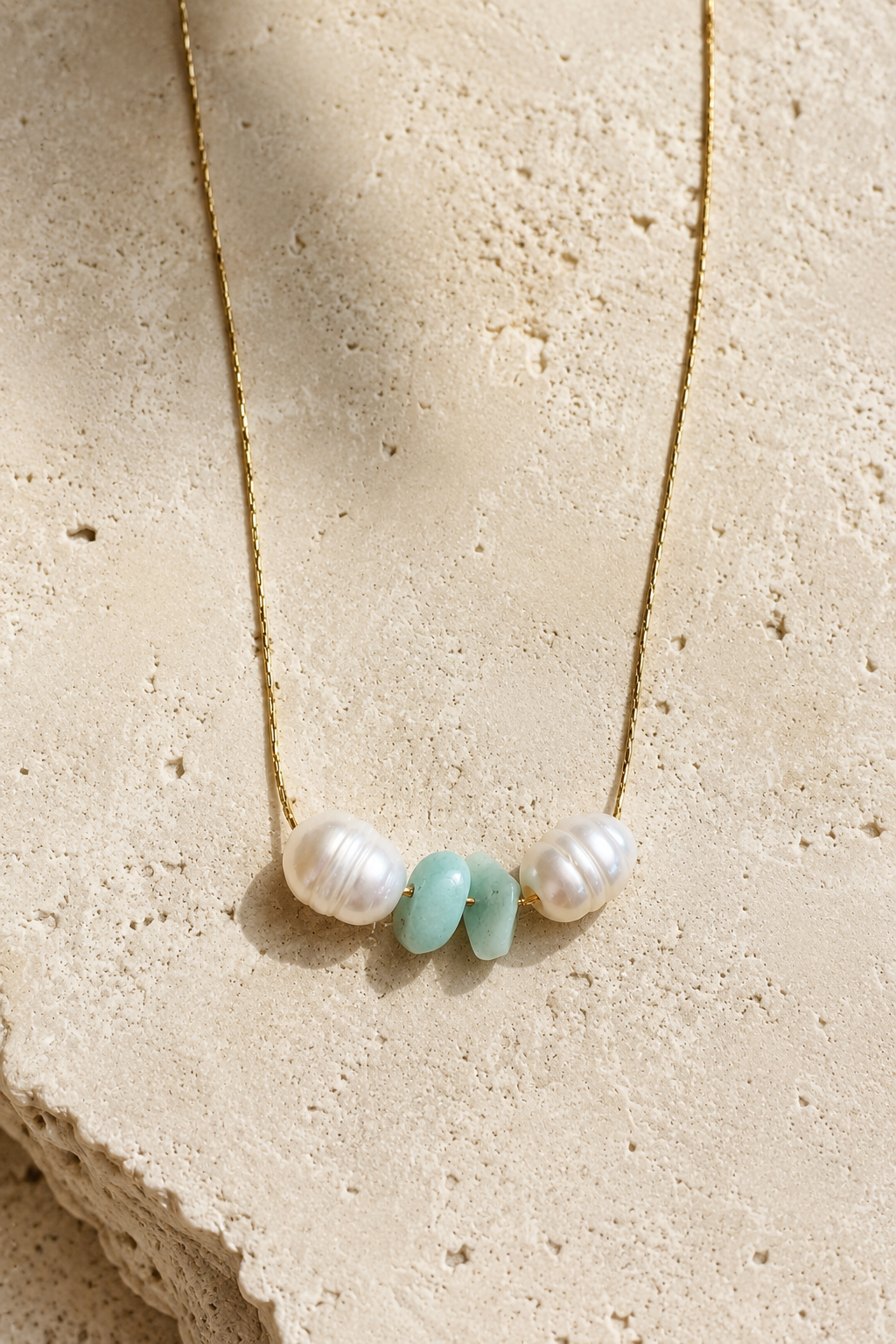 Collar Perla&Turquesa