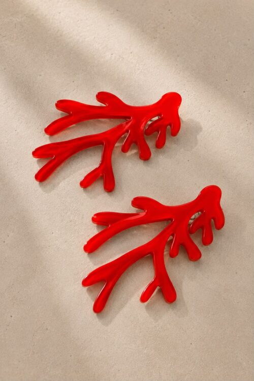 Pendientes CORAL ROJO