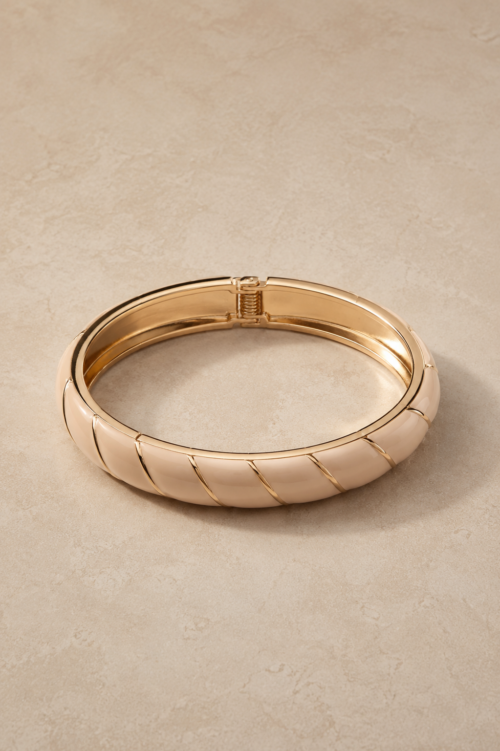 Pulsera Esmaltada Nude Espiral