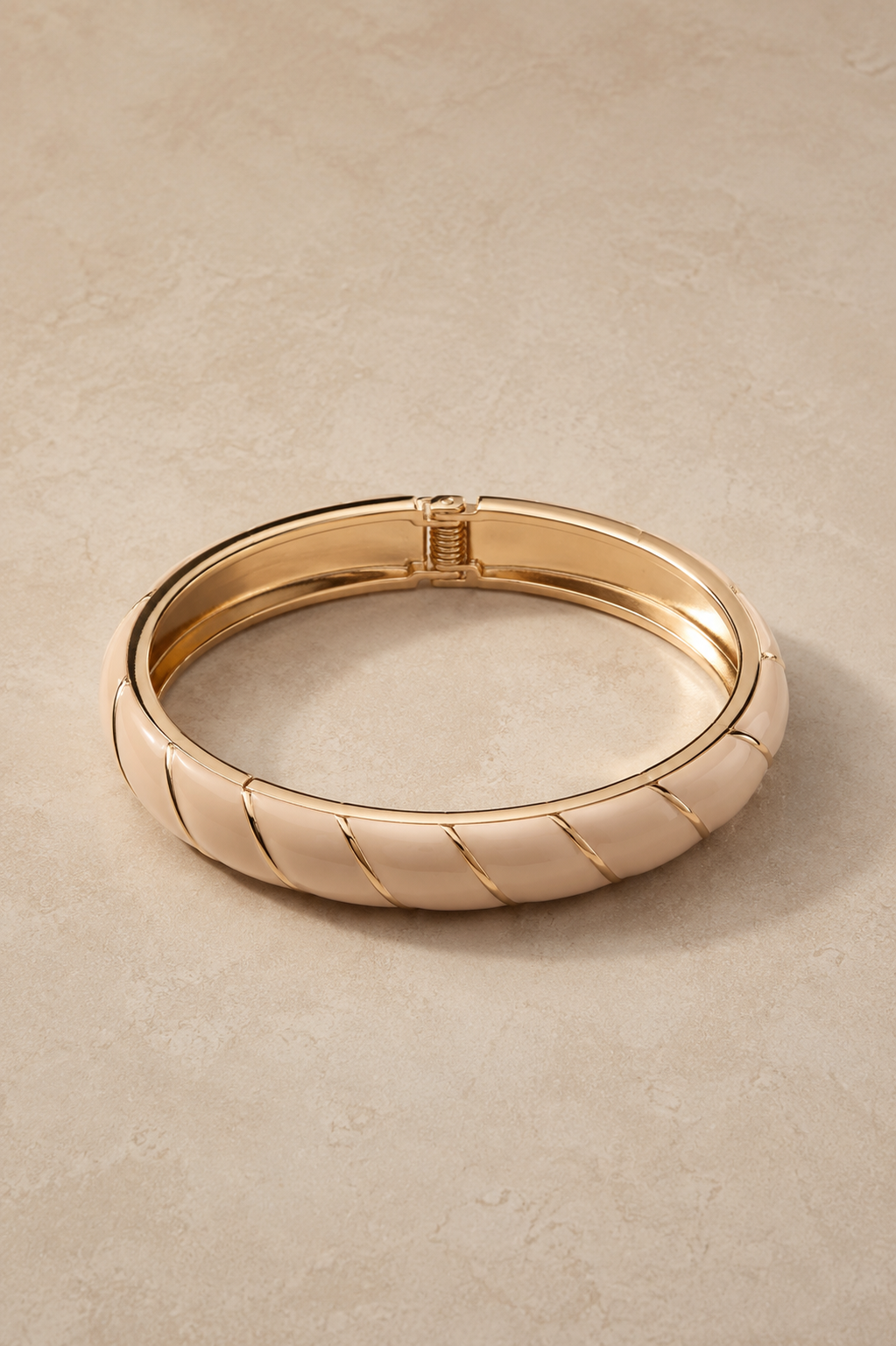 Pulsera Esmaltada Nude Espiral