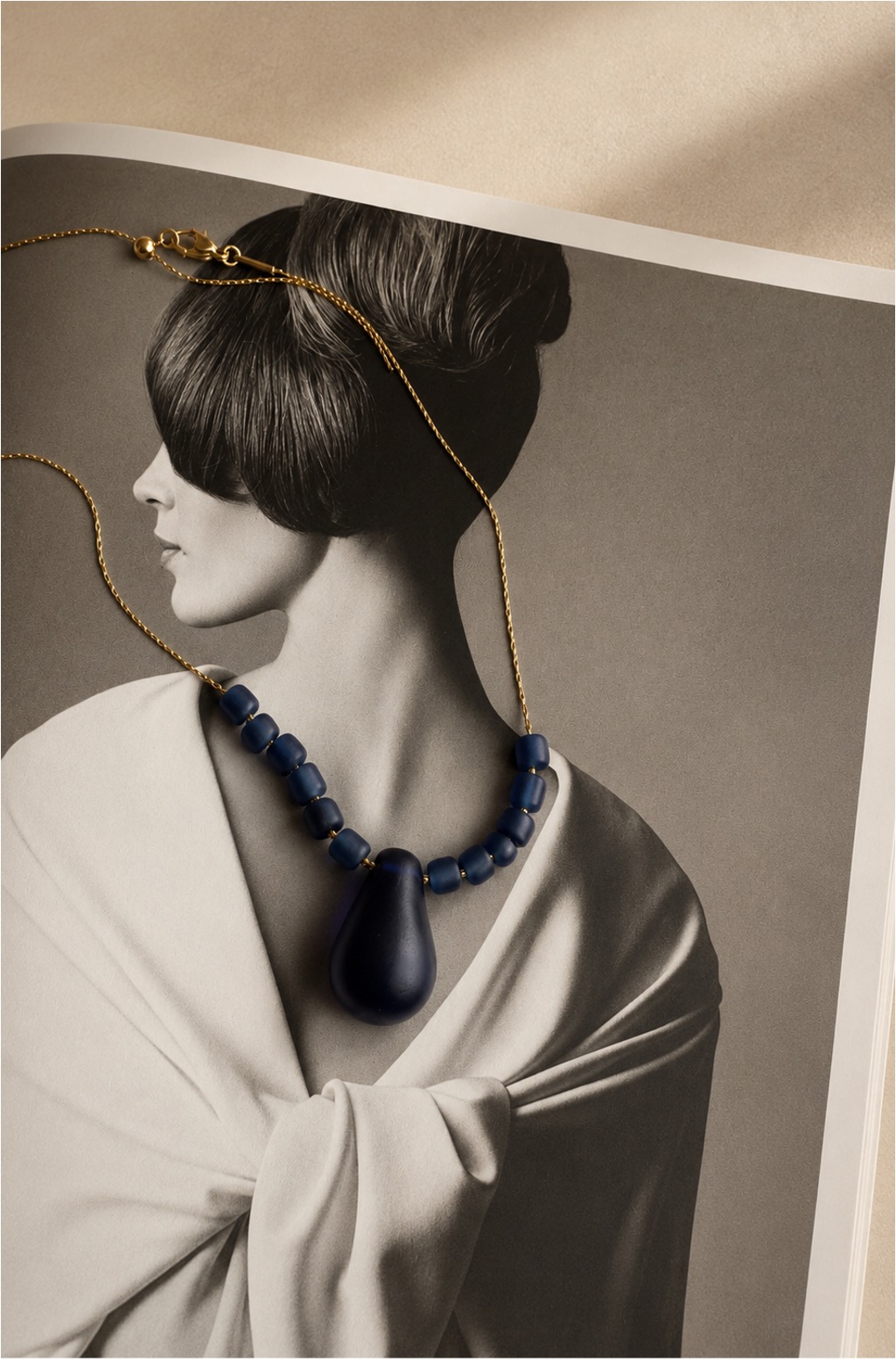 Collar Cristal ArtDeco Tinta