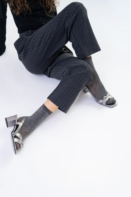 SANDALIA SOLENE METALIC GREY