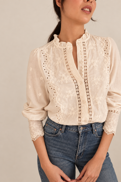 BLUSA BLANCA BORDADO