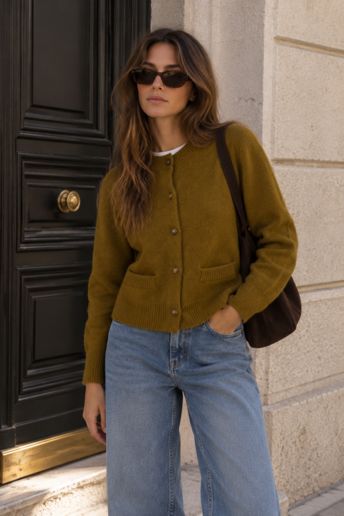 CHAQUETA 100%WOOL OLIVA