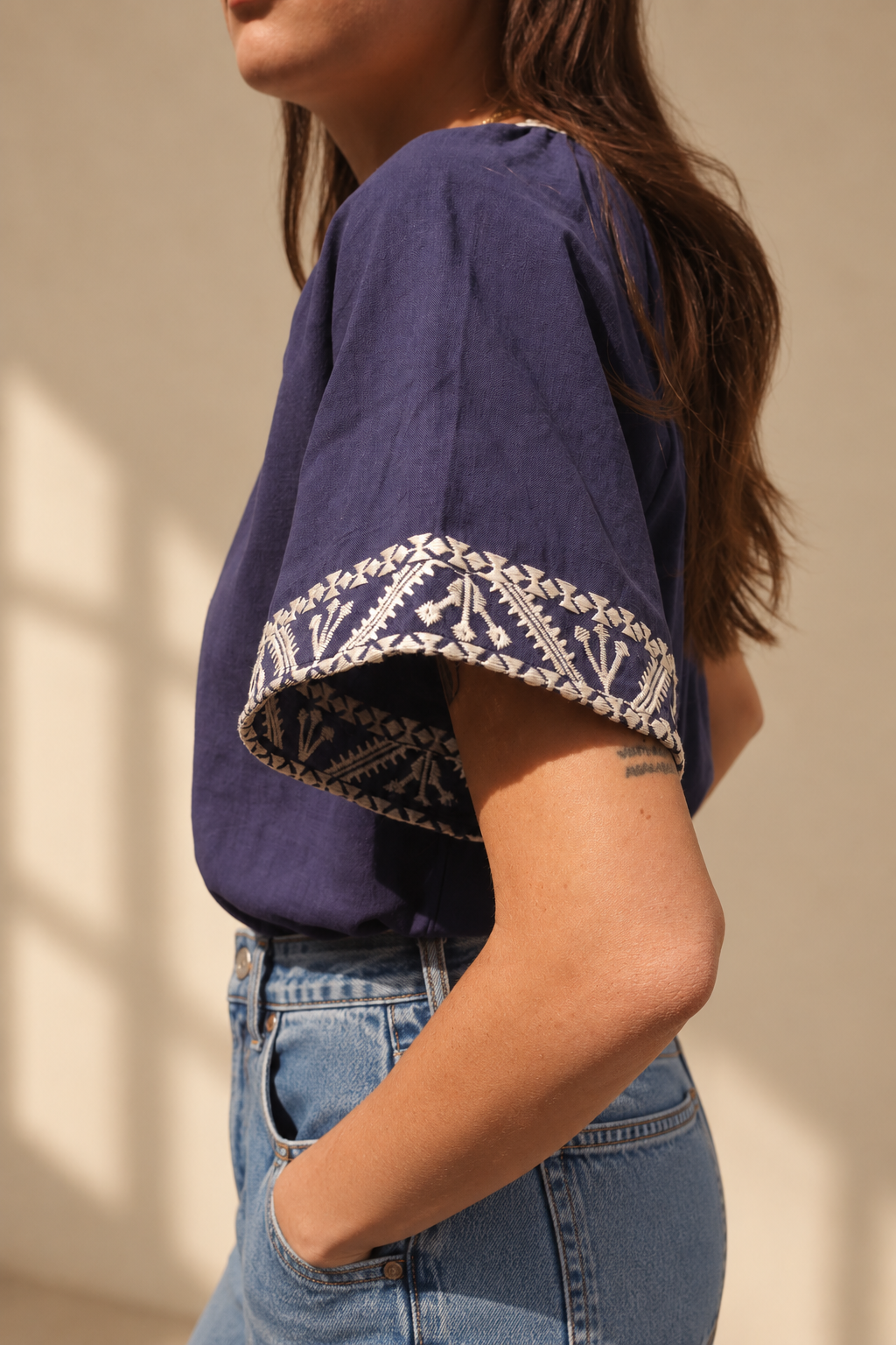 BLUSA INDIGO FOLK - Imagen 3