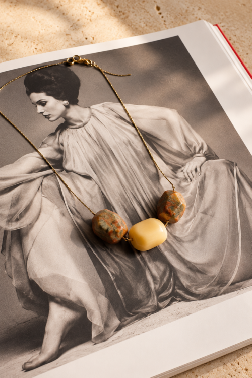 Collar Piedras Soft Yellow