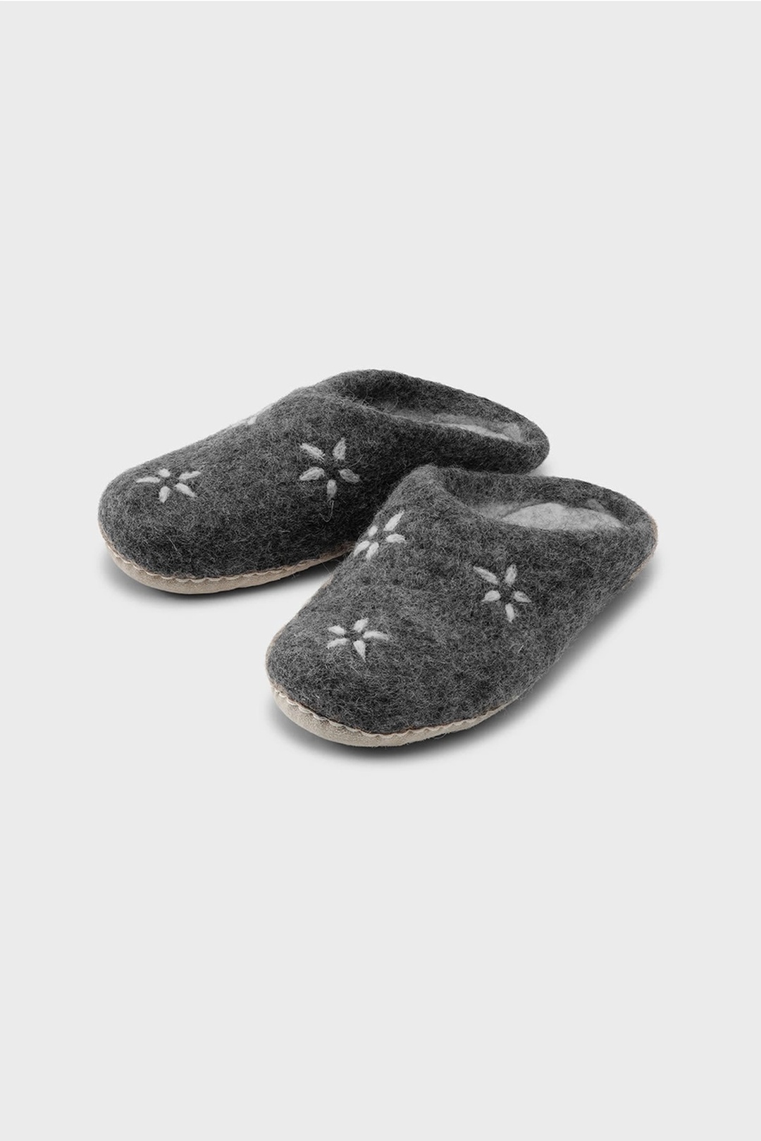 ZAPATILLA WOOL FLOWER GRIS MARENGO - Imagen 2